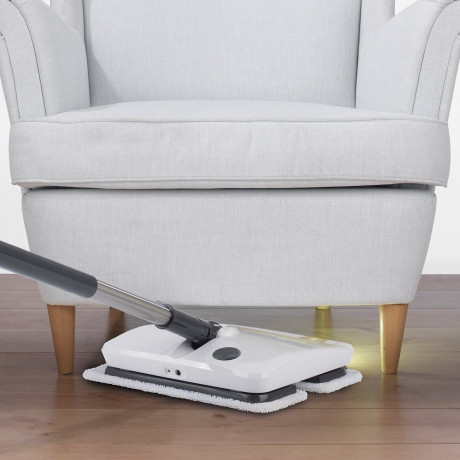 MAXXMEE MAXXMEE Akku-Wischmopp Vibrationsmopp inkl. Spruhfunktion, grau  Беспроводная швабра MAXXMEE, вибрирующая швабра с функцией распыления, серая