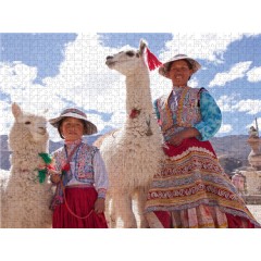 CALVENDO Puzzle CALVENDO Puzzle Frau und Madchen mit Lama und Alpaka Пазл CALVENDO Пазл женщина и девушка с ламой и альпакой