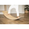 MeowBaby Balance Board fur Kinder 80x30cm aus Holz mit Filz Балансборд детский 80х30см из дерева с войлоком