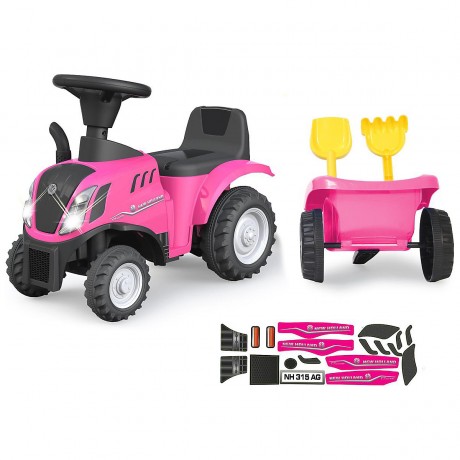 Jamara Rutscher New Holland T7 Traktor pink Трактор Rider New Holland T7 розовый