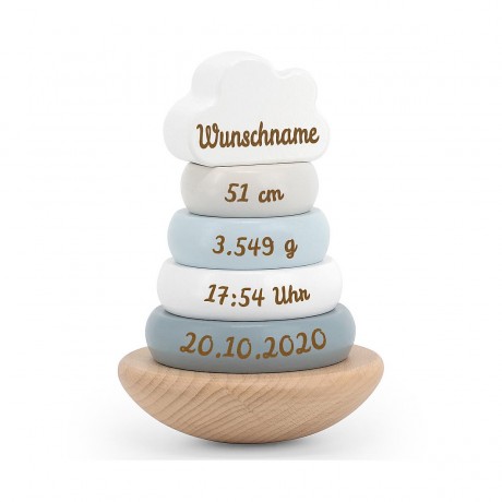 elefantasie Stapelturm personalisiert mit Namen Штабелируемая башня