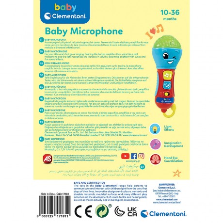 Clementoni Baby Clementoni Mikrophon Микрофон Baby Clementoni