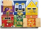Melissa  Doug Holzspielbrett mit Schlossern und Riegeln Деревянная игровая доска с замками и болтами
