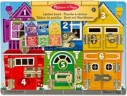 Melissa  Doug Holzspielbrett mit Schlossern und Riegeln Деревянная игровая доска с замками и болтами