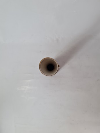 Royal Porzellan Bavaria KPM Винтажная Ваза черная с ручкой "Желтая роза", 13,5см x 4см, Германия, 1960-70гг.