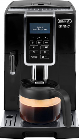 De'Longhi De'Longhi Kaffeevollautomat Dinamica ECAM 356.57.B, mit 4 Direktwahltasten, Kaffeekannenfunktion  Полностью автоматическая кофемашина De'Longhi Dinamica ECAM 356.57.B, с 4 кнопками прямого выбора, функцией кофейника