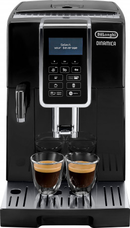 De'Longhi De'Longhi Kaffeevollautomat Dinamica ECAM 356.57.B, mit 4 Direktwahltasten, Kaffeekannenfunktion  Полностью автоматическая кофемашина De'Longhi Dinamica ECAM 356.57.B, с 4 кнопками прямого выбора, функцией кофейника