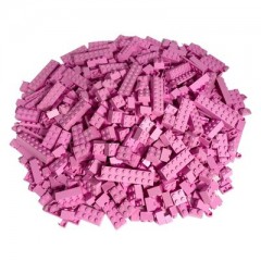 LEGO LEGO Steine Rosa gemischt - 300 Stuck -  Pink brick mix LEGO кирпичи розовые смешанные - 300 штук - Розовый кирпичный микс