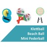 L.A. Sports Garten  Strandspiele Set Beachball Klettball Frisbee Mini-Badminton Boing Ball Набор для пляжных игр в саду