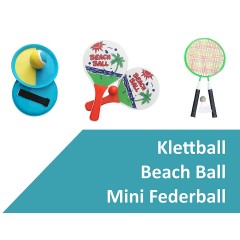 L.A. Sports Garten  Strandspiele Set Beachball Klettball Frisbee Mini-Badminton Boing Ball Набор для пляжных игр в саду