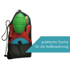 L.A. Sports Garten  Strandspiele Set Beachball Klettball Frisbee Mini-Badminton Boing Ball Набор для пляжных игр в саду