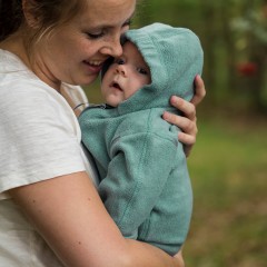 Hoppediz Overall aus Bio-Baumwolle Trageoverall Polarblau Комбинезон из органического хлопка В комбинезоне полярно-синий