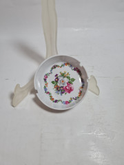 Пепельница винтажная Zsolnay с цветочным декором, фарфор, 11 см, Венгрия, 1970-80гг.