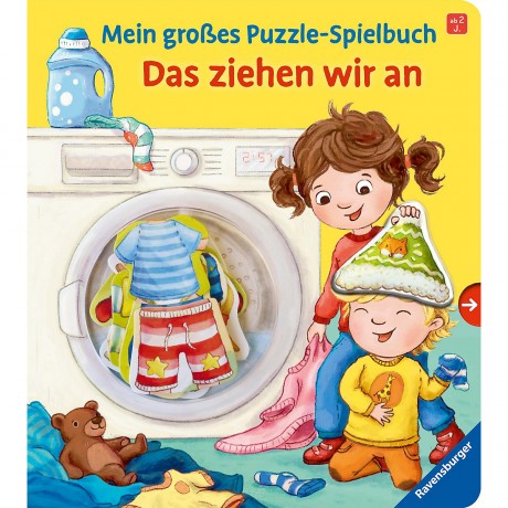 Ravensburger Mein grosses Puzzle-Spielbuch: Das ziehen wir an Моя большая книга-головоломка: вот что мы носим