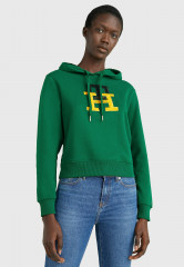 Tommy Hilfiger LARGE MONOGRAM TH Hoodie prep green БОЛЬШАЯ МОНОГРАММА TH Толстовка с капюшоном подготовка зеленый