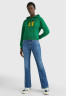 Tommy Hilfiger LARGE MONOGRAM TH Hoodie prep green БОЛЬШАЯ МОНОГРАММА TH Толстовка с капюшоном подготовка зеленый