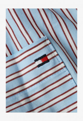 Tommy Hilfiger TAPE SLIM SHIRT NIGHTDRESS Nightie wlw nola stripe vessel blue ОБЛЕГАЮЩАЯ НОЧНАЯ РУБАШКА С ЛЕНТОЙ Nightie wlw nola полосатый сосуд синий