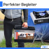 ZMC ZMC Gaskocher Edelstahl Campingkocher Gaskocher 1 Flammig, (Warmeleistung: 2,2KW Tragbarer Kochfeld), Outdoor Camping Gas Kocher Herd Kartuschenkocher + Transportkoffer  Газовая плита ZMC Кемпинговая плита из нержавеющей стали Газовая плита с 1 пламен