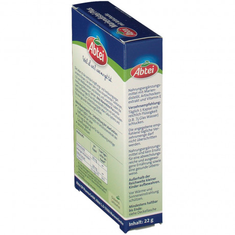 Abtei (Абтай) Mariendistel Plus mit Artischocke 3stk Капсулы Расторопши с экстрактом Артишока 30 шт х 3 упаковки