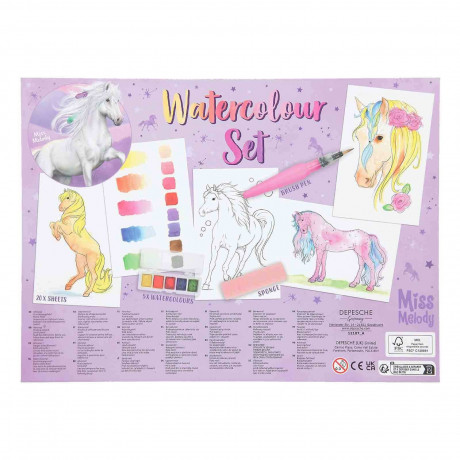 Depesche Miss Melody Auqarellfarben-Set Pferde  Набор акварельных красок Мисс Мелоди Лошадь