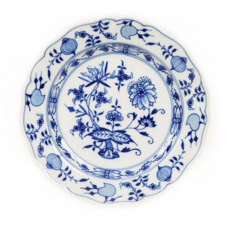 Meissen Meissen Zwiebelmuster kobaltblau - weisser Rand Teller 18 cm Мейсен луковый узор кобальтово-синий - белый край тарелки 18 см