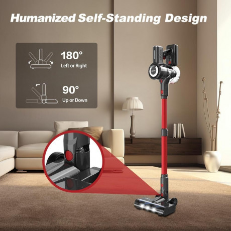 DIYUTO DIYUTO Akku-Hand-und Stielstaubsauger Ideal fur Hartboden, Teppiche, Tierhaare, beutellos, 2600mAh Akku abnehmbar wiederaufladbar leicht Idealer Haushaltshelfer  Беспроводной ручной пылесос DIYUTO, идеально подходит для твердых полов, ковров, шерст