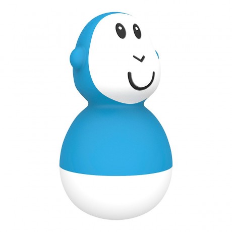 Matchstick Monkey BadezeitWackelfiguren blaugelb Время ванны кивает синим и желтым