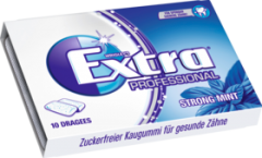 EXTRA Professional Strong Mint Жевательная резинка	 без сахара, 10 шт