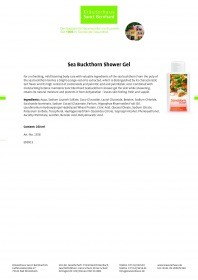 Krauterhaus Sanct Bernhardt Sea Buckthorn Shower Gel, 250 мл