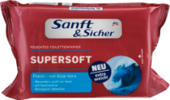 Sanft&amp;Sicher Влажная Туалетная бумага Supersoft Fresh, 50 шт