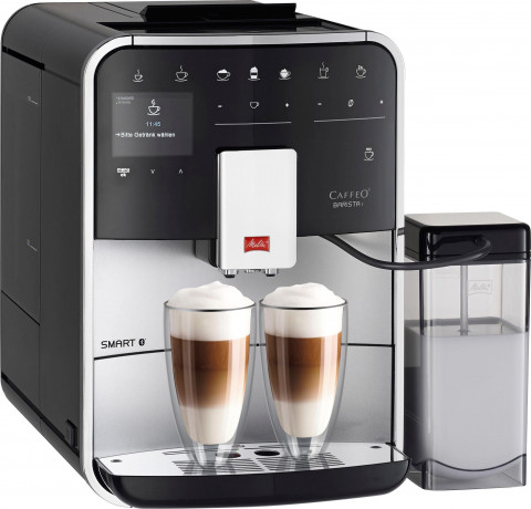 Melitta Melitta Kaffeevollautomat Barista T Smart F 83/0-101, silber, 4 Benutzerprofile18 Kaffeerezepte, nach italienischem Originalrezept  Полностью автоматическая кофемашина Melitta Barista T Smart F 83/0-101, серебро, 4 профиля пользователя, 18 рецепто