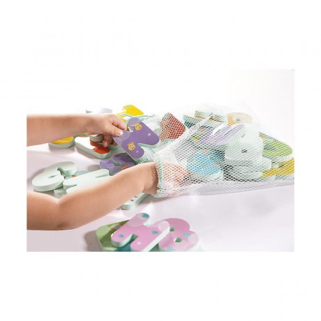 Janod Buchstaben und Zahlen fur die Badewanne Буквы и цифры для ванны