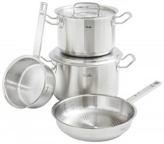 Fissler Fissler Original Profi Collection Kochtopfset  3-tlg. + Gratis Stielpfanne 24 cm silber Набор кастрюль Fissler Original Profi Collection из 3 предметов. + Бесплатная кастрюля 24 см.