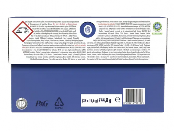 Lenor Vollwaschmittel Pods Aprilfrisch, 38 Wl, Капсулы для стирки Ленор 3 в 1 Апрельская свежесть, 38 шт