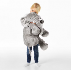 Ikea JFTTESTOR Stoffspielzeug Elefant/grau, Мягкая игрушка из Икеа Серый Слон, 60см, оригинал, Германия