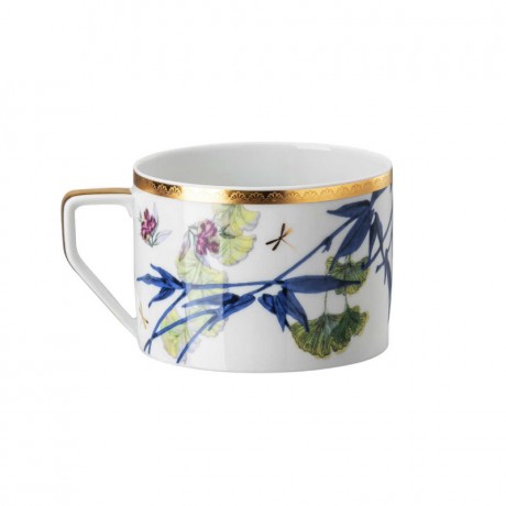 Rosenthal Rosenthal Heritage Turandot white Teeobertasse 0,23 L mit Untertasse 15,5 cm  2-tlg. Чашка для белого чая Rosenthal Heritage Turandot 0,23 л с блюдцем 15,5 см 2 шт.