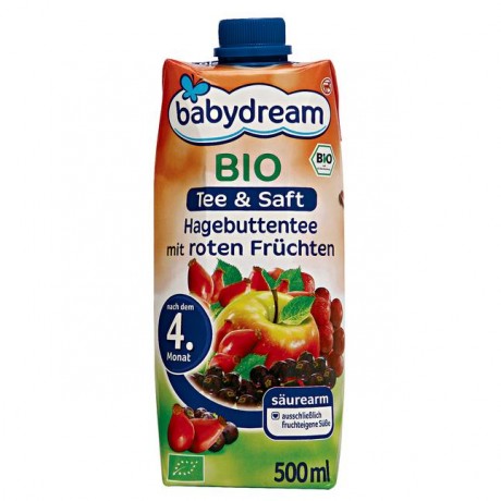 babydream Bio Чай и Saft HagebuttenЧай mit roten Fruchten 500 г