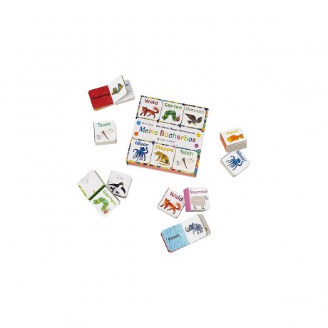 Gerstenberg Verlag Die kleine Raupe Nimmersatt: Meine Bucherbox Ненасытная маленькая гусеница: Моя книжная коробка