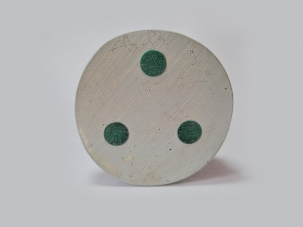 Статуэтка винтажная большая "Чарли Чаплин в сине-черно-белом костюме с чемоданом и тростью", 23,5см x 8см, Германия, 1960-70гг.