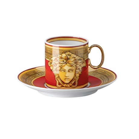 Rosenthal meets Versace Rosenthal Versace Medusa Amplified - Golden Coin Espressotasse 2-tlg.  Rosenthal Versace Medusa Amplified - Чашка для эспрессо Golden Coin 2 шт.