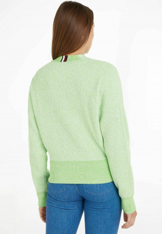 Tommy Hilfiger MOULINE V-NK CROPPED Cardigan rost MOULINE V-NK COPPED Кардиган ржавчина