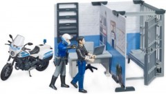 Bruder bworld Set Polizeistation mit Polizeimotorrad bworld установил полицейский участок с полицейским мотоциклом