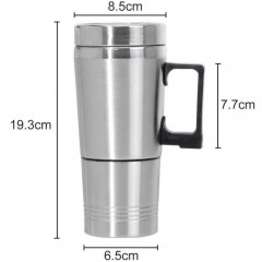 Einemgeld Einemgeld Reise-Wasserkocher 250ML Auto Wasserkocher, Edelstahl 12V Auto Heizung Tasse Kaffee Tee  Дорожный чайник Einemgeld, 250 мл, автомобильный чайник, нержавеющая сталь, 12 В, автомобильная нагревательная чашка, кофе, чай