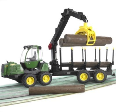 Bruder BRUDER 02133 John Deere 1210E Ruckezug m. 4 Baumstammen Самосвал BRUDER 02133 John Deere 1210E с 4 бревнами