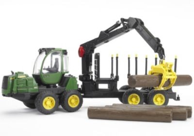Bruder BRUDER 02133 John Deere 1210E Ruckezug m. 4 Baumstammen Самосвал BRUDER 02133 John Deere 1210E с 4 бревнами