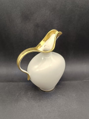 Ваза-кувшин винтажная средняя Royal KM Bavaria с золотой окантовкой, фарфор, 20 х 16 см, Германия, 1960-70гг.