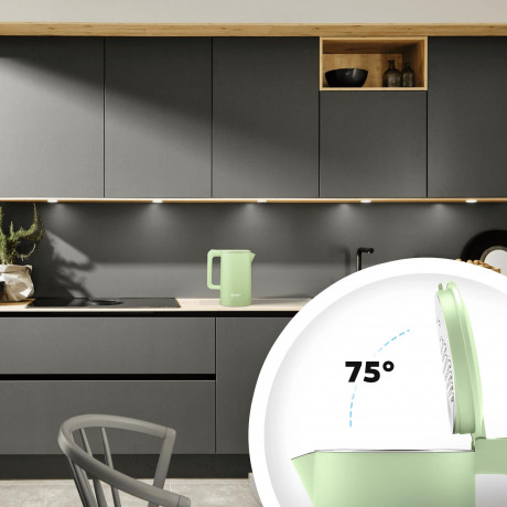 Balter Balter Wasserkocher WK-4-MT, Edelstahl, 1,7 Liter, Doppelwand Design, BPA frei, LED, minze Чайник Balter WK-4-MT, нержавеющая сталь, 1,7 литра, конструкция с двойными стенками, без BPA, светодиод, мятный