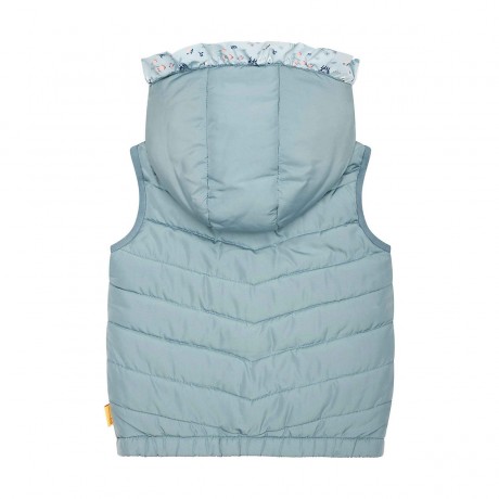 Steiff Weste Birds Twittering gesteppt mit Kapuze Outdoorwesten Vest Birds Twittering стеганые уличные жилеты с капюшоном