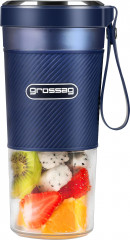 grossag grossag Akku-Smoothie-Maker to-go blau MX 10.09 1381, 67 W  Беспроводная портативная смузи-машина Grossag, синяя MX 10.09 1381, 67 Вт