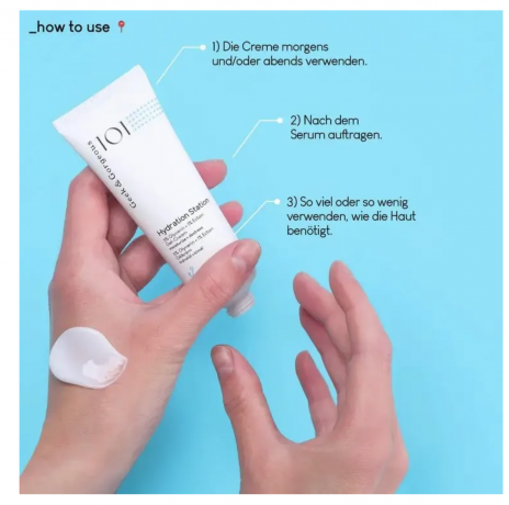 Geek & Gorgeous Hydration Station Крем для лица увлажняющий, легкий гель-крем с глицерином и эктоином, для всех типов кожи, 50 мл